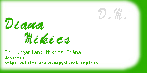 diana mikics business card